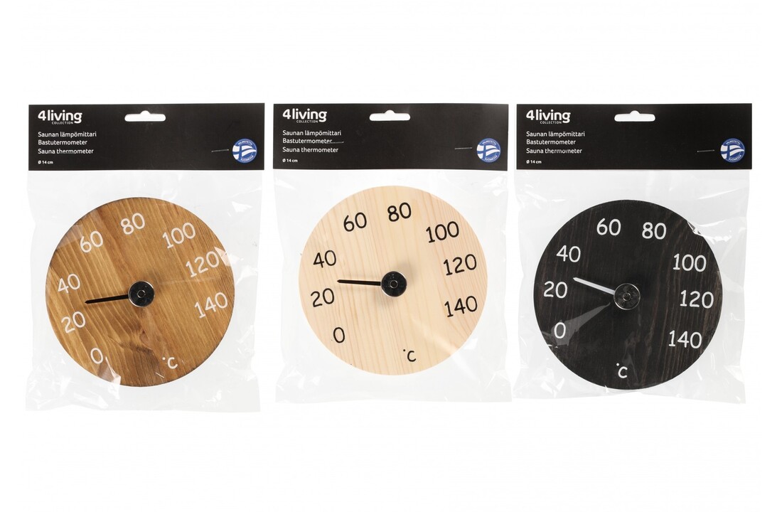 Saunaland sauna thermometer rond 14 cm