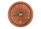 Rento Sauna Thermometer Aluminium rond koperbruin