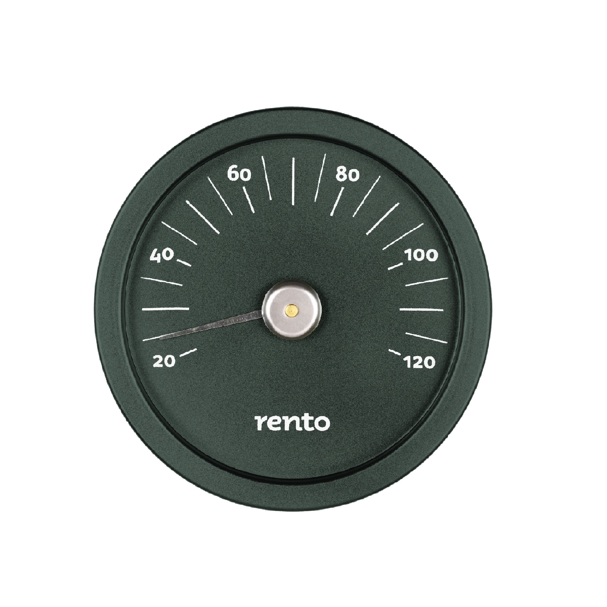 Rento Sauna Thermometer Aluminium rond groen