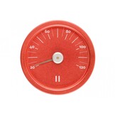 Rento Sauna Thermometer Aluminium rond rood