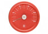 Rento Sauna Thermometer Aluminium rond rood