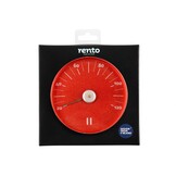 Rento Sauna Thermometer Aluminium rond rood