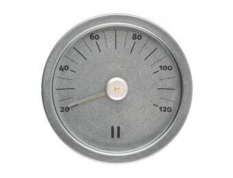 Rento Sauna Thermometer Aluminium rond grijsblauw