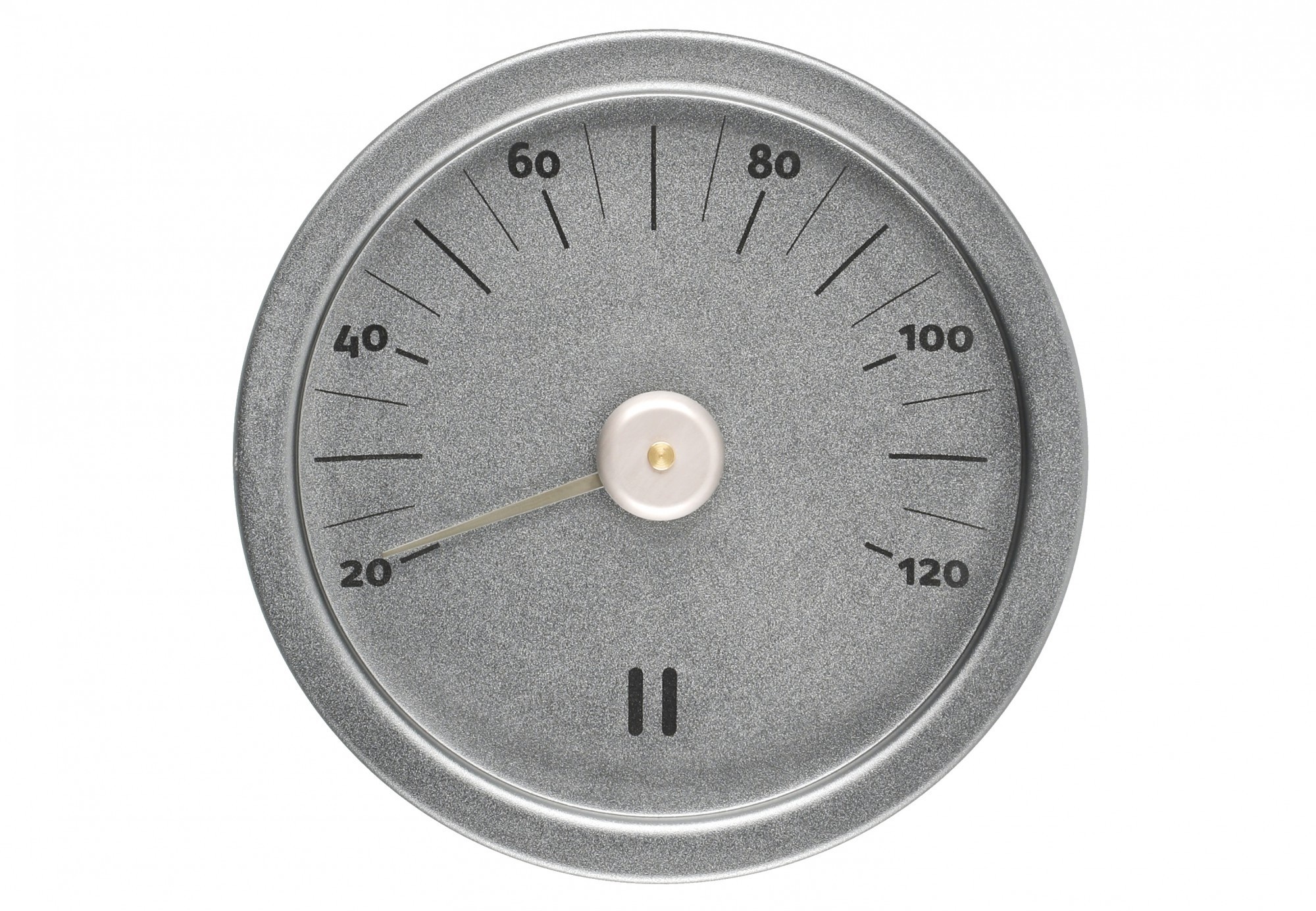 Rento Sauna Thermometer Aluminium rond grijsblauw