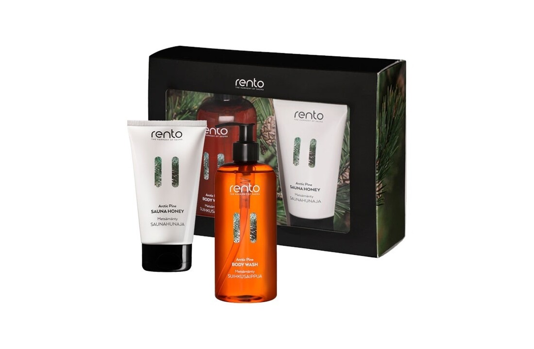 Rento Cadeauset (douchegel en saunahoning) Dennen