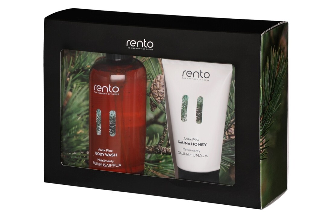 Rento Cadeauset (douchegel en saunahoning) Dennen