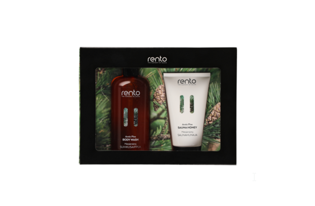 Rento Cadeauset (douchegel en saunahoning) Dennen