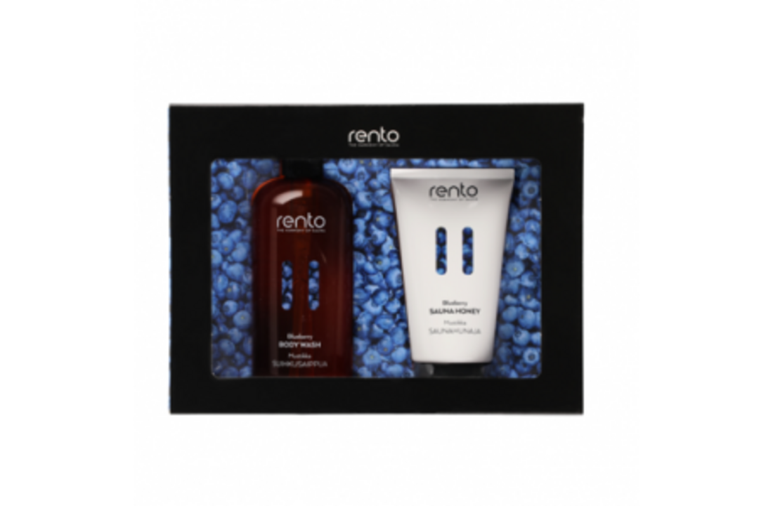 Rento Cadeauset (douchegel en saunahoning) Bosbessen