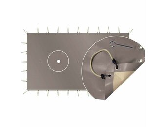 Zwembad winterzeil PVC 550gr/m2 Skin Cold C-vormen