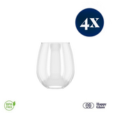 HappyGlass Tik Tucker Waterglas - Set van 4 Kunststof Glazen 400ml