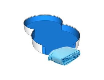 Unipool Liner - Acht vorm - 1,5 m hoogte