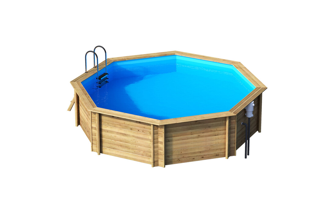 Weva  Octo 530 /  5.28 x 4.70 x 1.33 meter Houten Zwembad