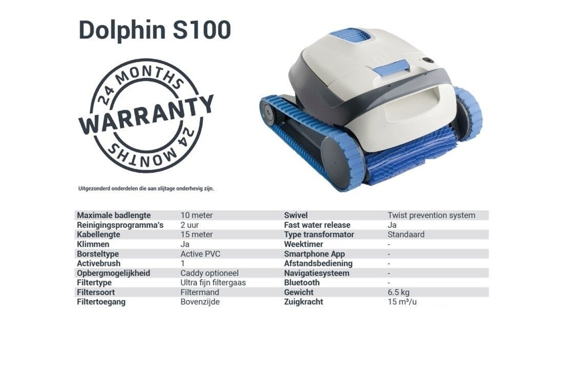 Dolphin S100 Zwembadrobot