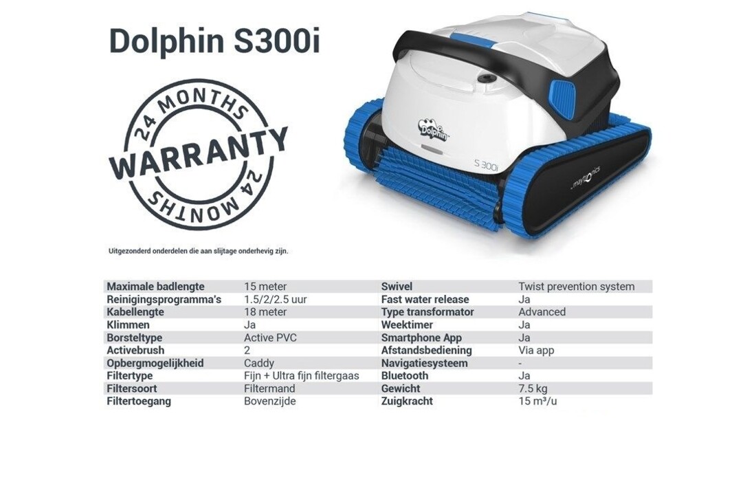 Dolphin S300i Zwembadrobot