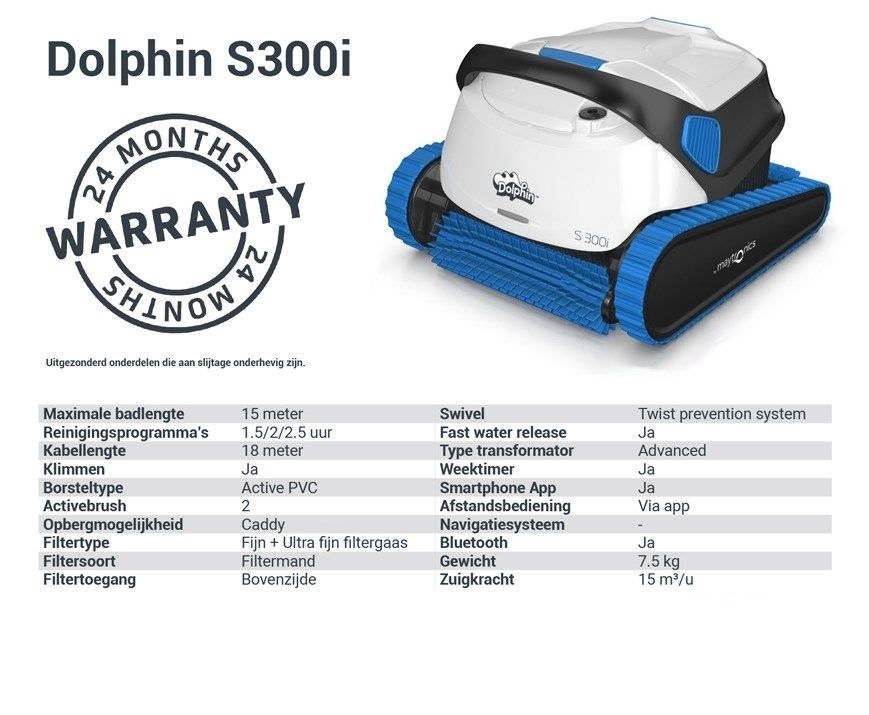 Dolphin S300i Zwembadrobot