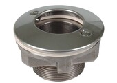 Allfit Stofzuigfitting voor tegel-/betonbaden Brons/RVS