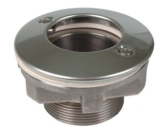 Allfit Stofzuigfitting voor tegel-/betonbaden Brons/RVS
