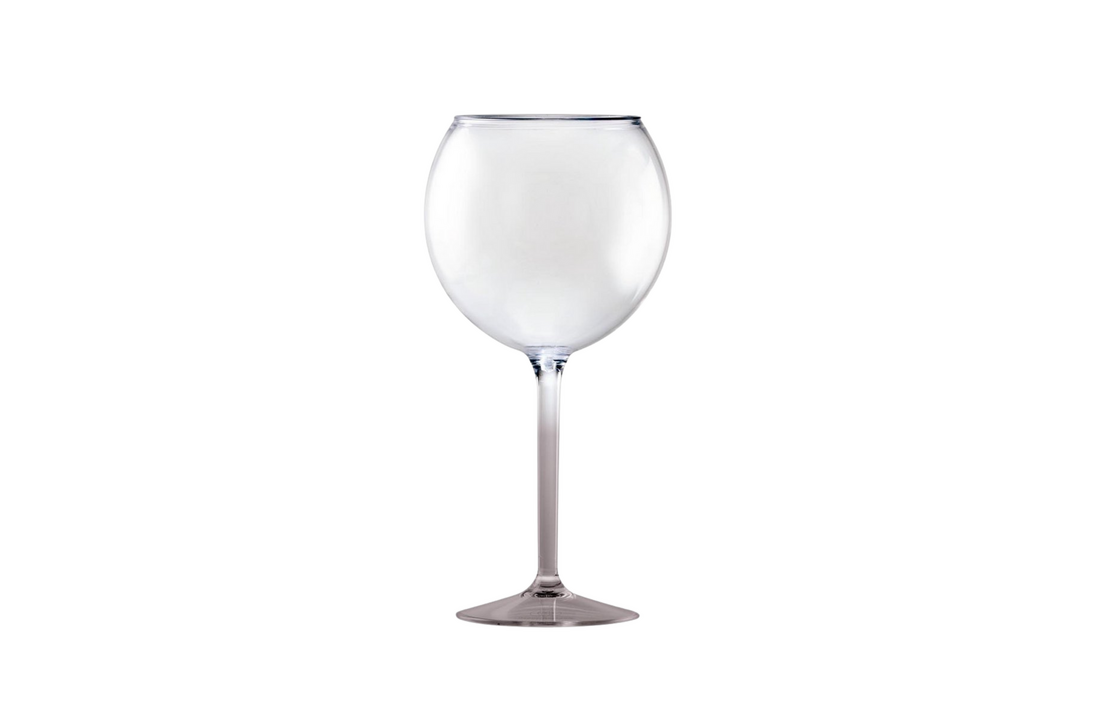 HappyGlass Miss Liza Gin-Tonicglas met Gekleurde Steel 2 Pack - Kunststof Glazen 630 ml