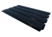 Zwemland Polycarbonaat zwembad lamellen P60 solar grafiet.