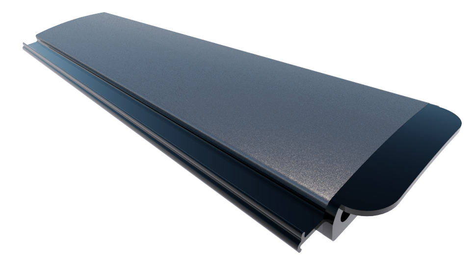 Zwemland Polycarbonaat zwembad lamellen P60 solar zilver