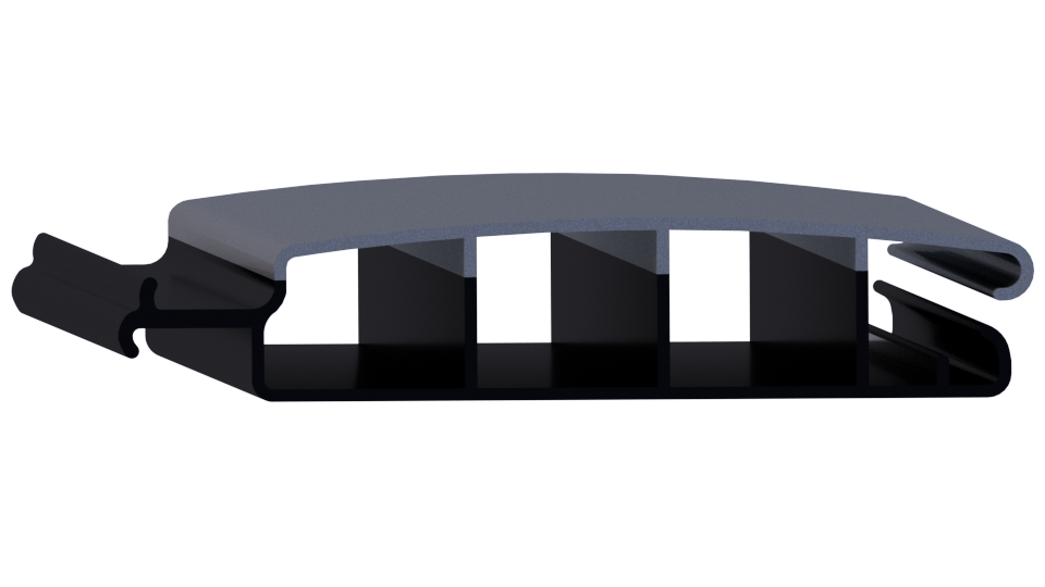 Zwemland Polycarbonaat zwembad lamellen P60 solar zilver