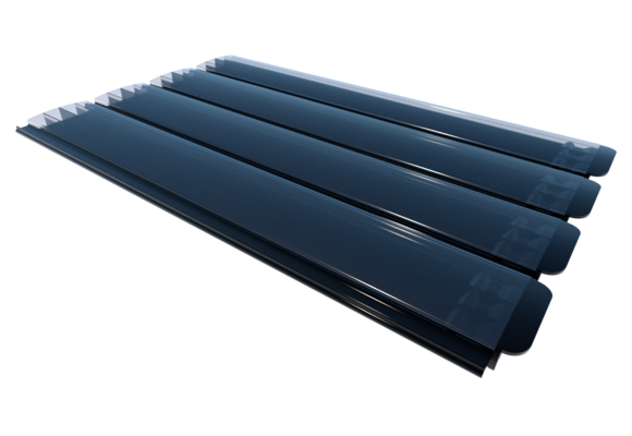 Zwemland Polycarbonaat zwembad lamellen P60 solar transparant
