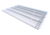 Zwemland Polycarbonaat zwembad lamellen P60 transparant.