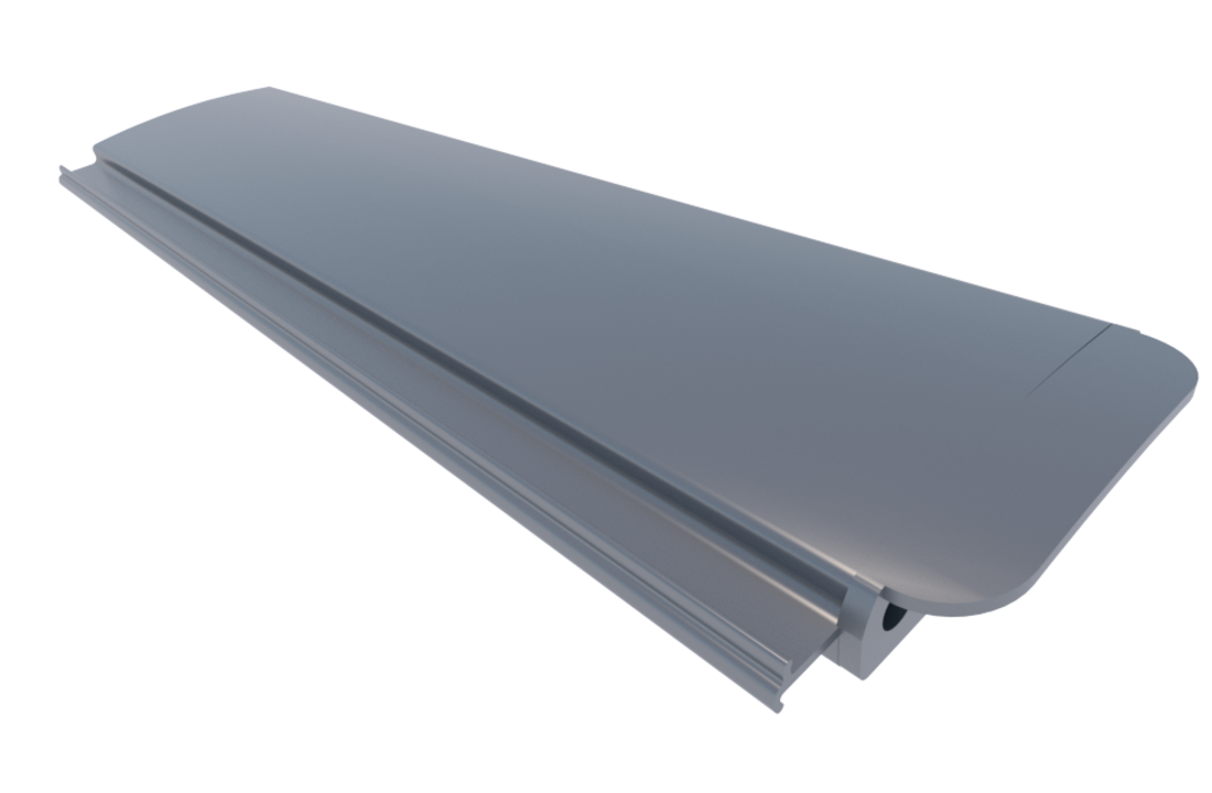 Zwemland PVC zwembadlamellen P60 grijs.
