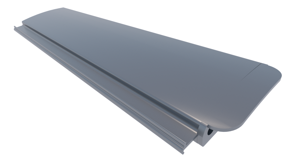 Zwemland PVC zwembadlamellen P60 grijs.