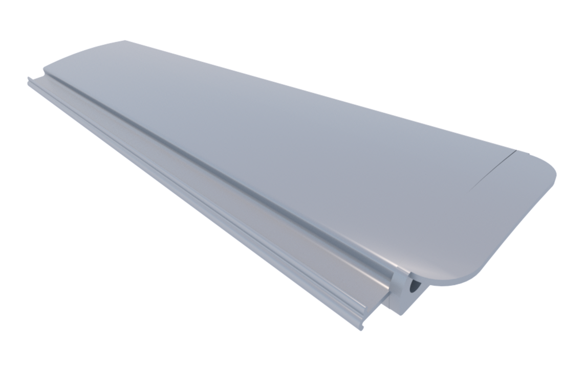 Zwemland PVC zwembadlamellen P60 licht grijs