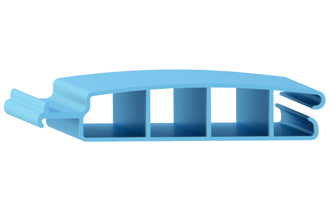 Zwemland PVC zwembadlamellen P60 blauw