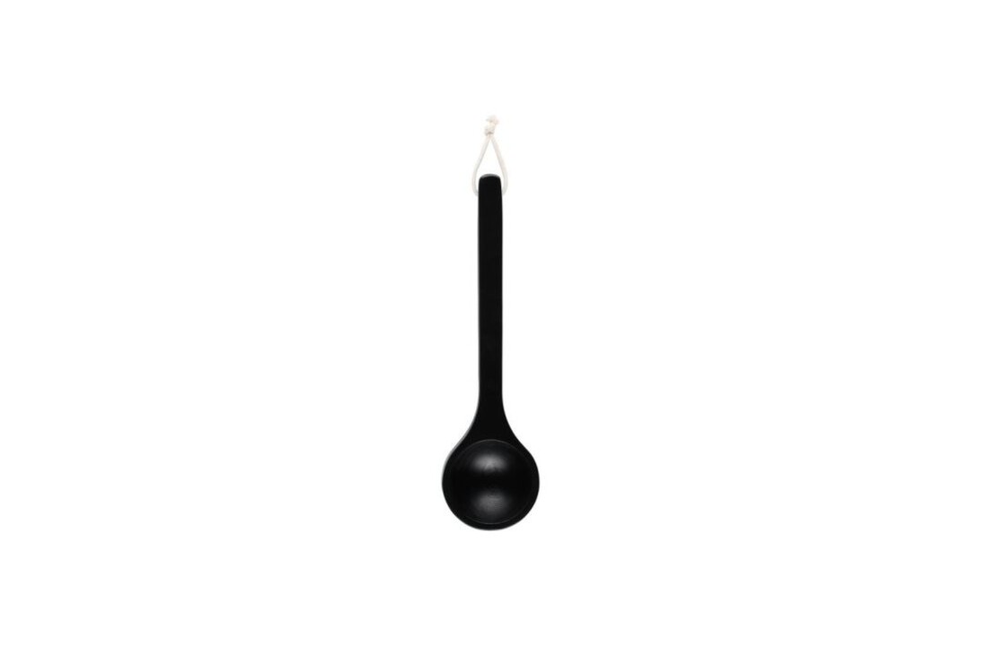 Emendo Sauna emmer, lepel en 1000 ml Euca opgietmiddel  - Zwart