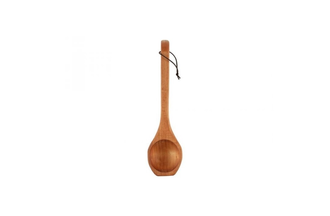 Rento Houten Sauna emmer met handvat touw, lepel en 400 ml Eucalyptus opgietmiddel - Donker