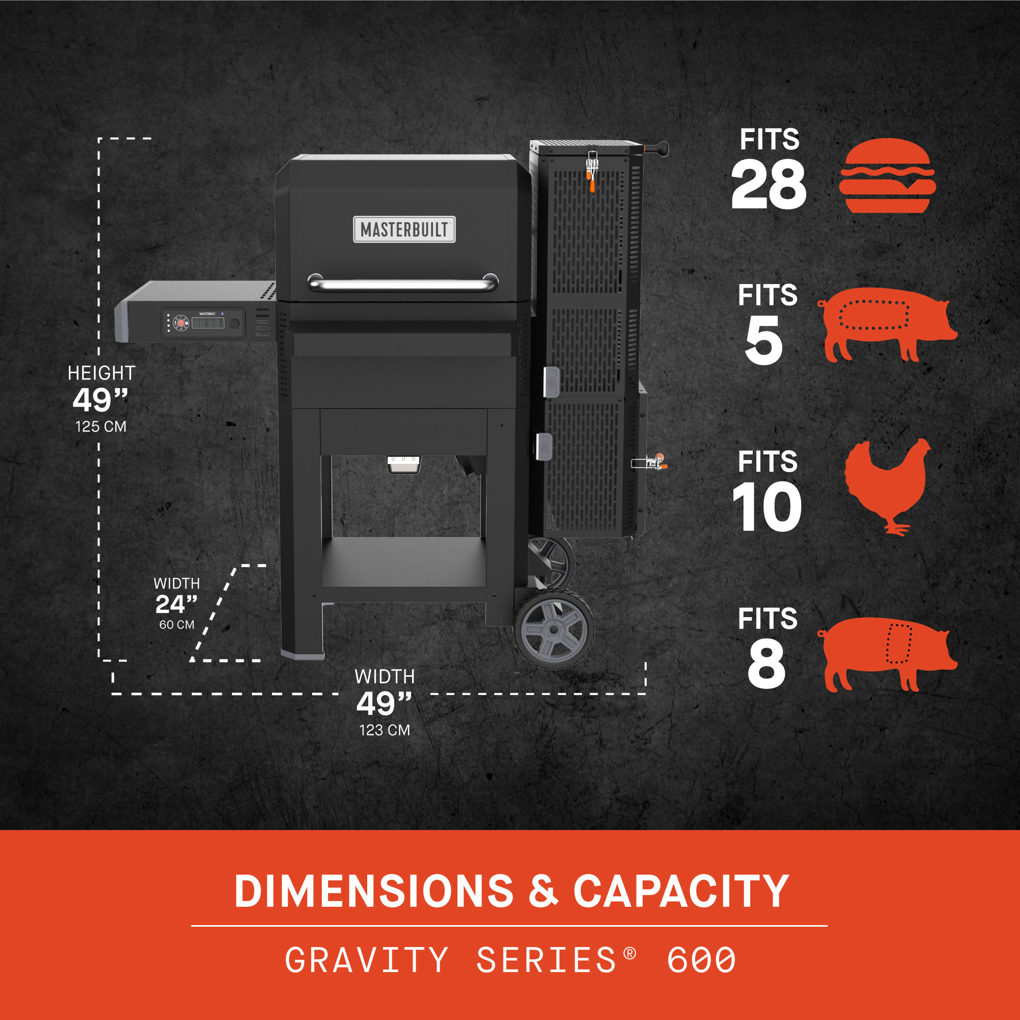 Masterbuilt Gravity Series 600 – Houtskool BBQ & Rookoven