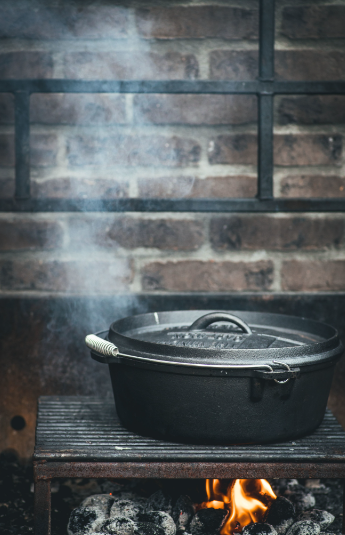 The Windmill gietijzeren Dutch Oven 6qt - zonder pootjes