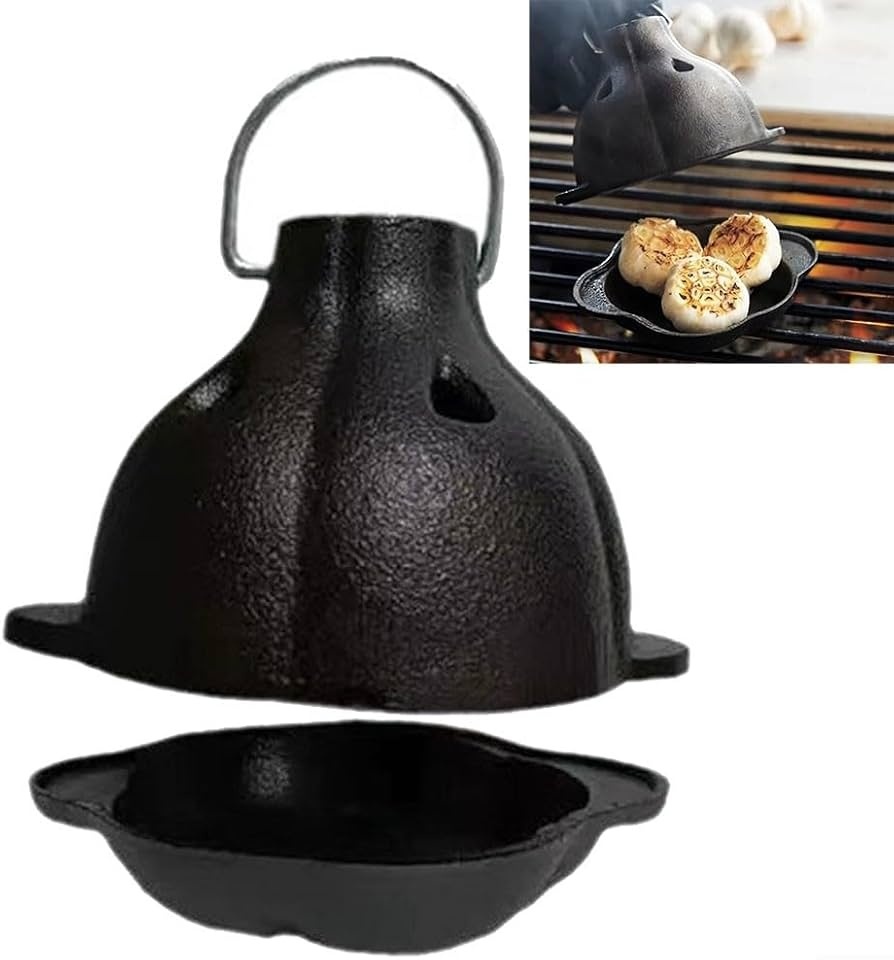 Knoflookpoffer Gietijzer - Barbecue - Outdoor Kamperen
