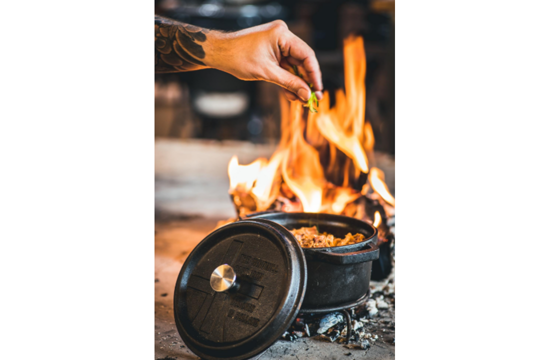 The Windmill gietijzeren bbq pan L
