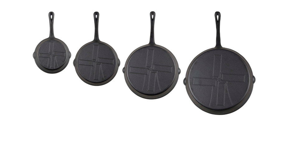 The Windmill gietijzeren skillet M