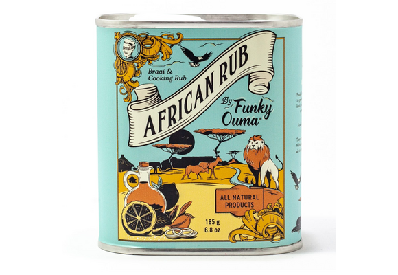 African Spice Barbecue Rub Blik - 185 gr of 55 gr