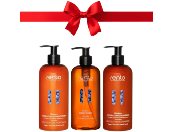 Rento Bosbessen Verzorgingsset – Hydraterende Shampoo, Conditioner & Body Wash