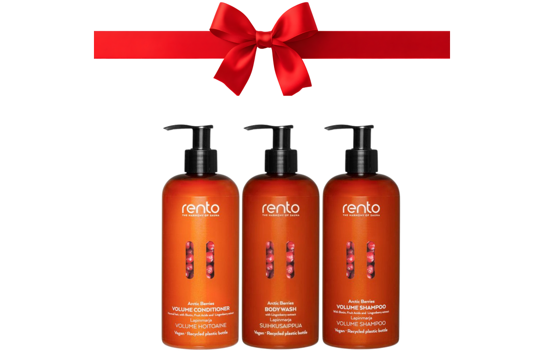 Rento Bessen Verzorgingsset – Volume Shampoo, Conditioner & Body Wash