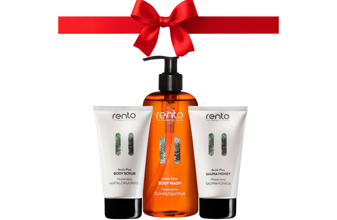 Rento Dennen Cadeauset Body wash,  Body scrub,  Sauna honey