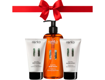 Rento Dennen Cadeauset Body wash,  Body scrub,  Sauna honey