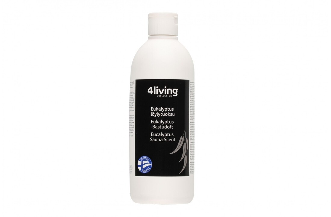 4living Sauna emmer, lepel en 500 ml Eucalyptus opgietmiddel - Elzen