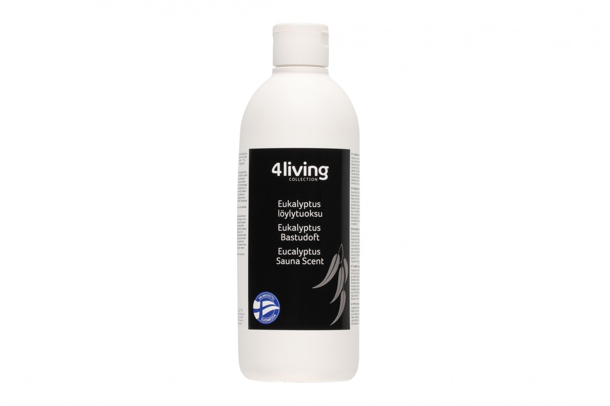4living Sauna emmer, lepel en 500 ml Eucalyptus opgietmiddel - Elzen