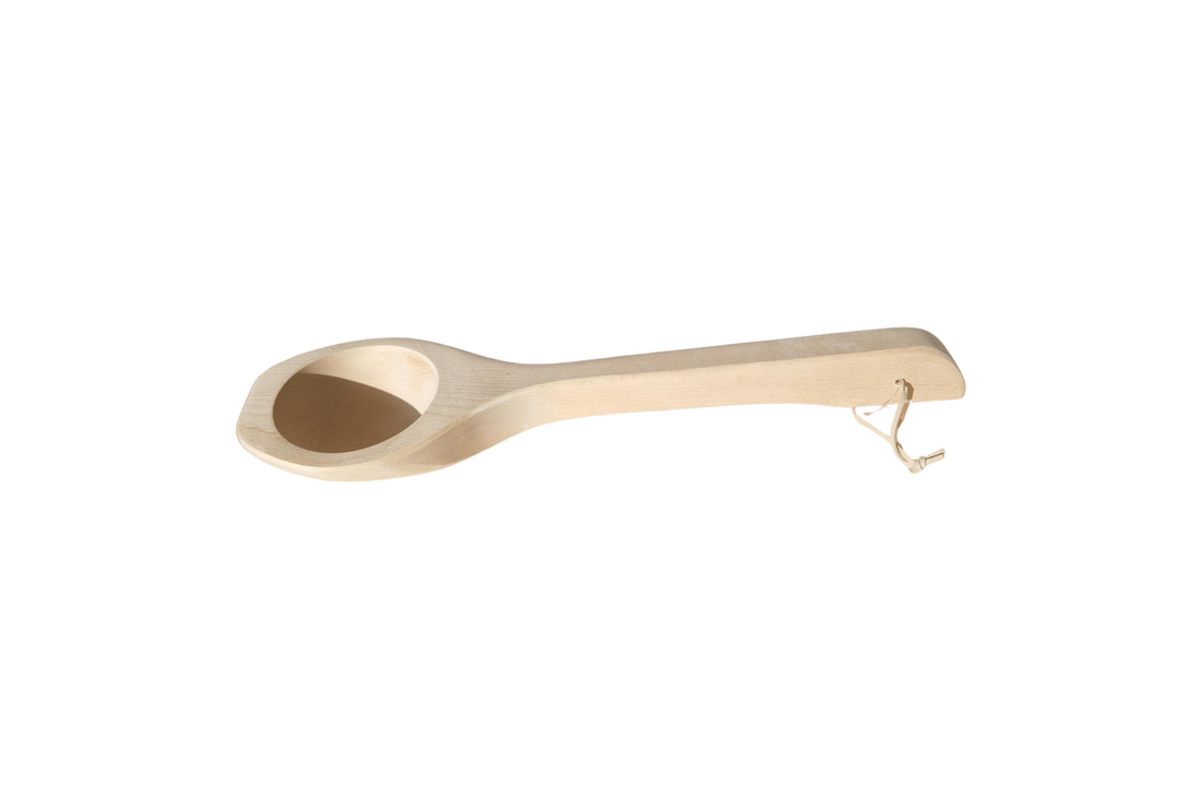 4Living Sauna emmer, lepel en 500 ml Euca opgietmiddel  - Sparren