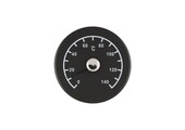 4Living Sauna Thermometer Rond - Zwart hout