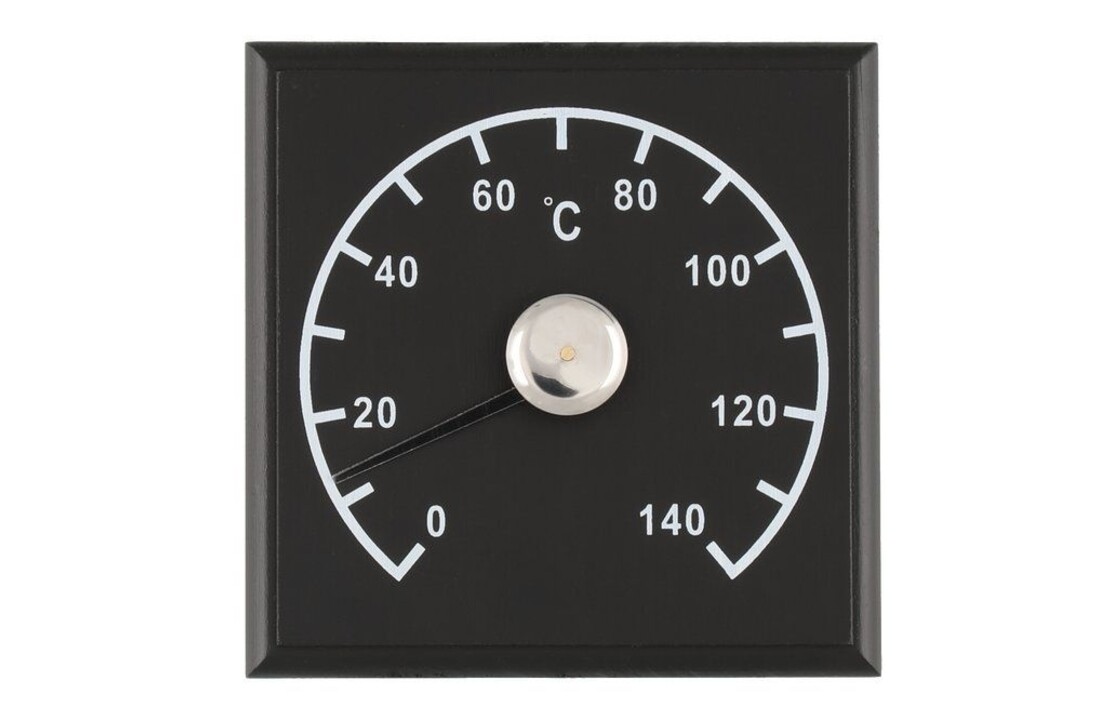 Saunaland Sauna Thermometer Zwart 12 x 12 cm