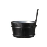 4Living Sauna emmer Zwart 4 L
