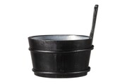 4Living Sauna emmer Zwart 4 L